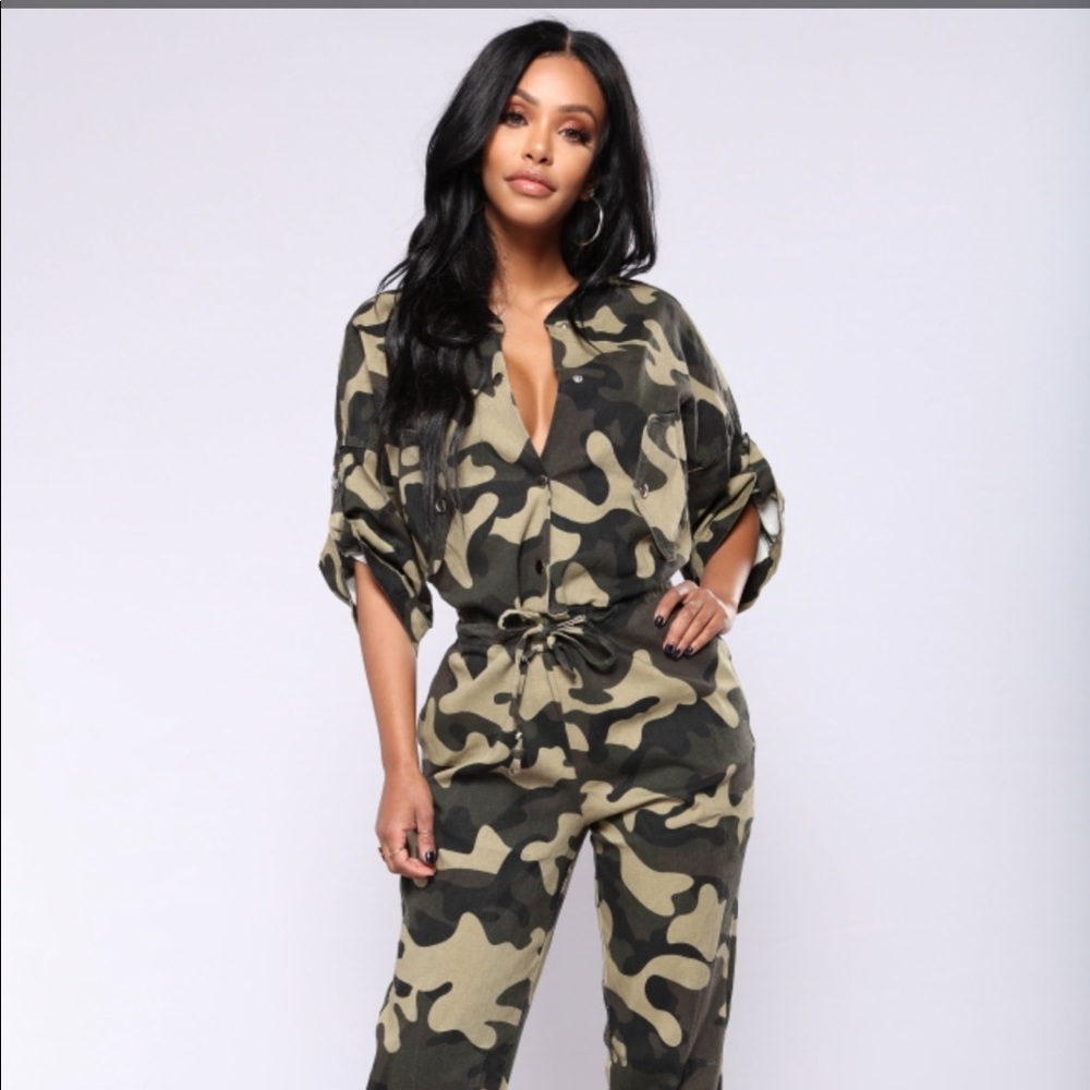 Camo jumpsuit